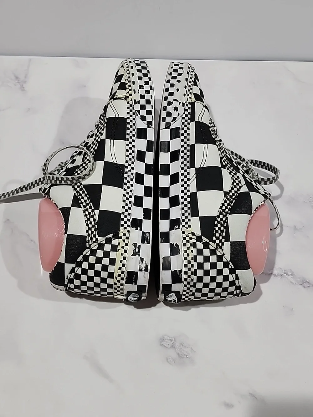 Vans Checkered Black and White  Sneakers - Picture 4 of 7
